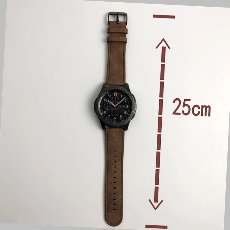 Хохлатый кожаный ремешок S3 Frontier для samsung Galaxy watch 46 мм 22 мм ремешок для часов huawei часы gt ремешок ретро браслет