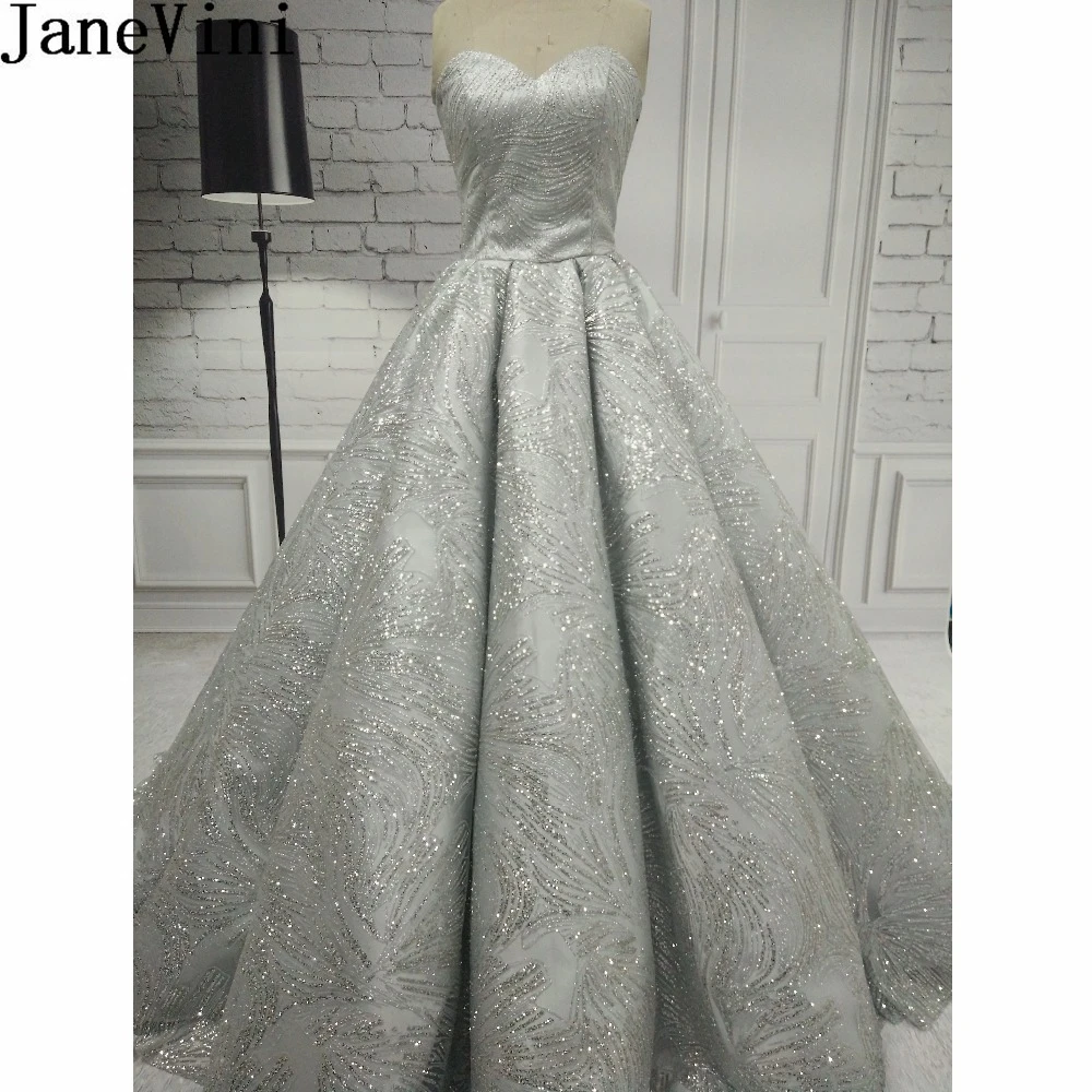 Sparkly silver wedding dress Clearance
