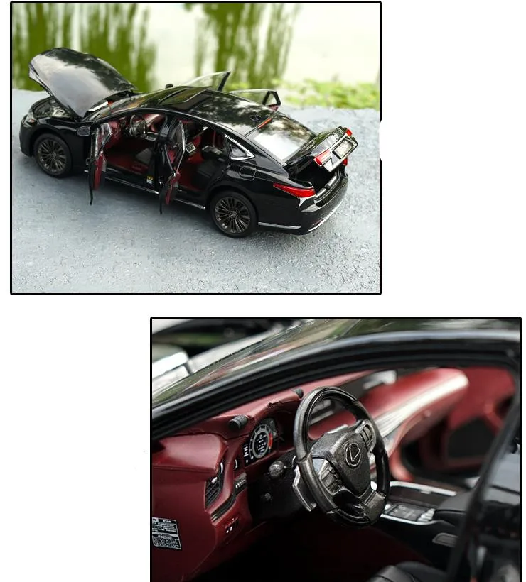 Высокая симуляция LEXUS LS500, усовершенствованная Коллекция Модель 1:18 игрушечных автомобилей из сплава, литая металлическая модель автомобиля