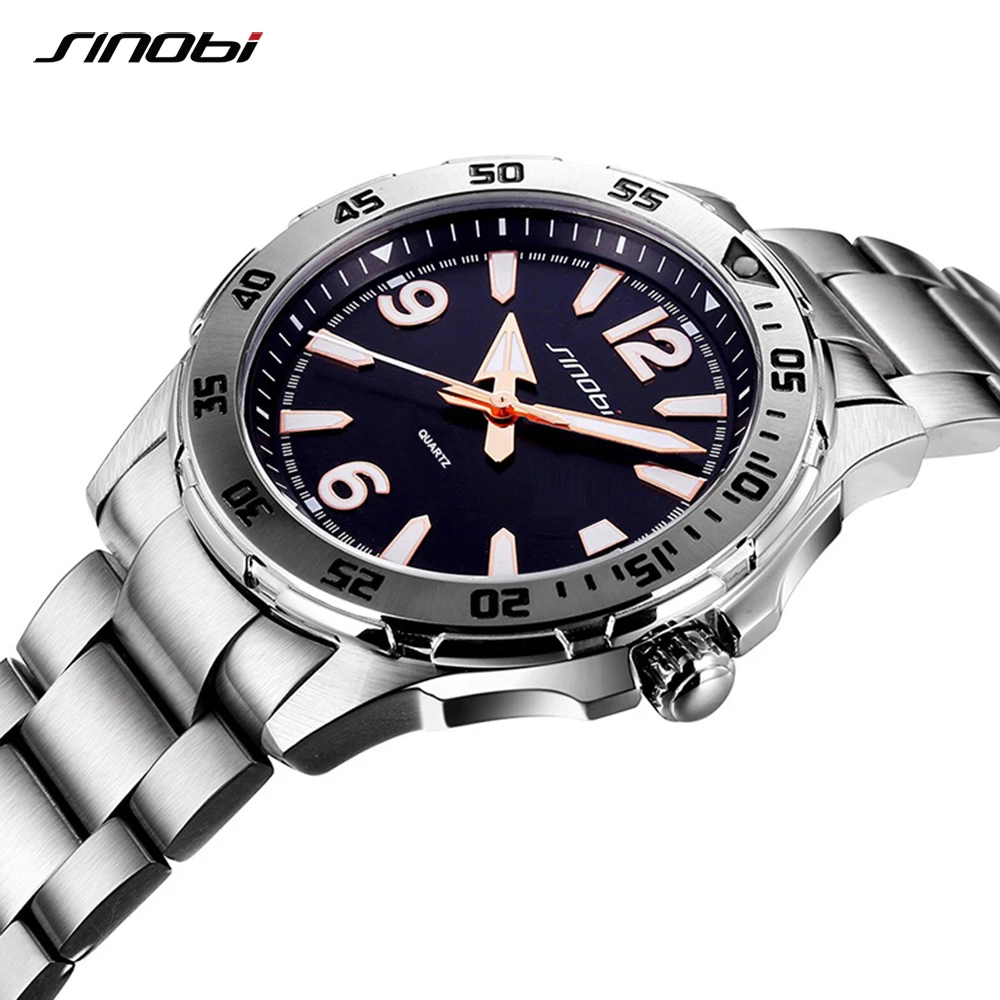

Business Men's Watches SINOBI Relogio Masculino for watch man Luxury Brand saat Sports Fashion Luminous Waterproof Wrist Watch