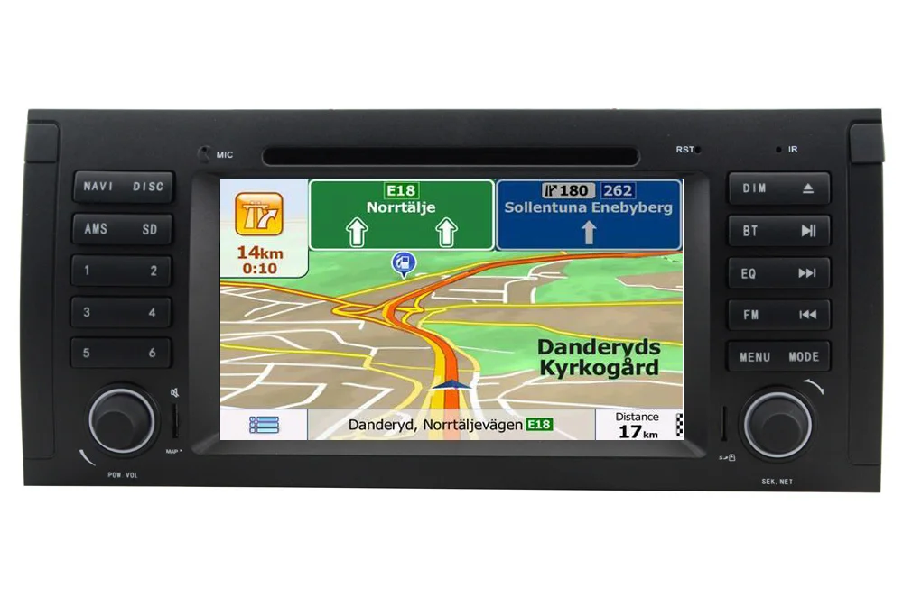 Top In Stock Quad Core 1024x600 HD Capacitive Touch Screen Car DVD for BMW E39 Android 7.1 E53  Wifi 3G Bluetooth Radio Canbus 20