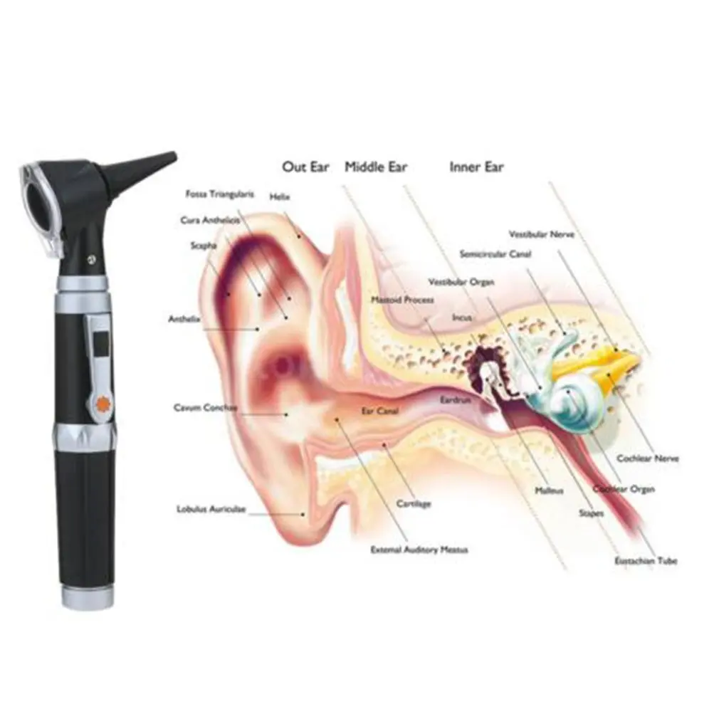 

Medical Diagnostic Light Otoscope Magnifying Pen Ear Nose Throat Clinical Care Light Protect Tool Set Ear Cleaner