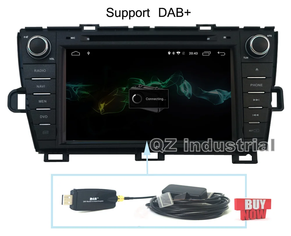 Excellent QZ industrial HD 8inch Android 8.1 for Toyota Prius 2008-2014 Car DVD Player with Radio Navigation BT SWC GPS 3G 4G RDS WIFI Map 14