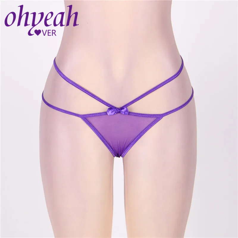 Ohyeahlover однотонные милые G стринги на бретельках сексуальные женские прозрачные