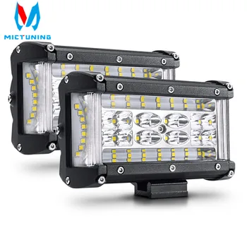 

MICTUNING 2Pcs 5" 72W LED Work Light Bar Spot Flood Combo Work Light Offroad Driving Fog Lamp for 4X4 Truck ATV SUV J-eep Boat