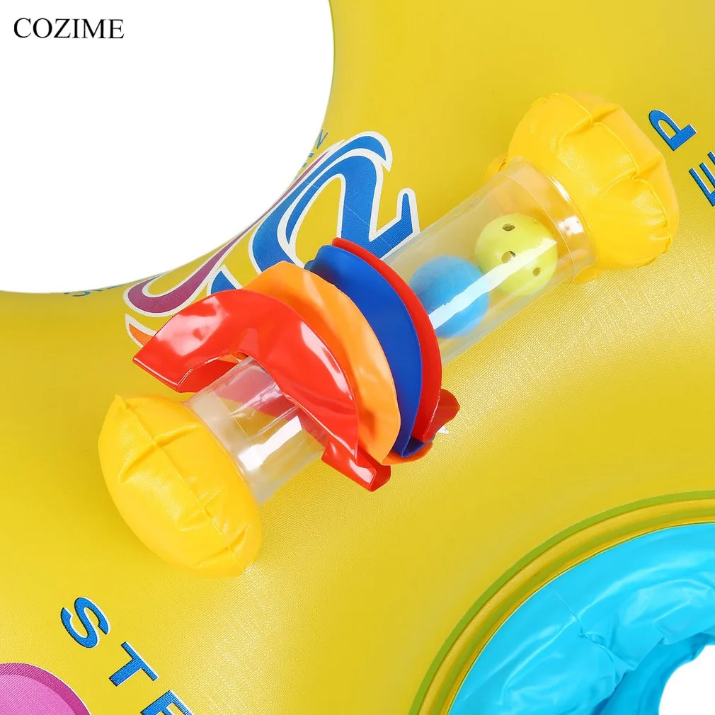 COZIME Baby Swimming Float Neck Inflatable Mother Baby Swim Float Ring Double Person Swimming Ring Safety Swim Pool Accessories