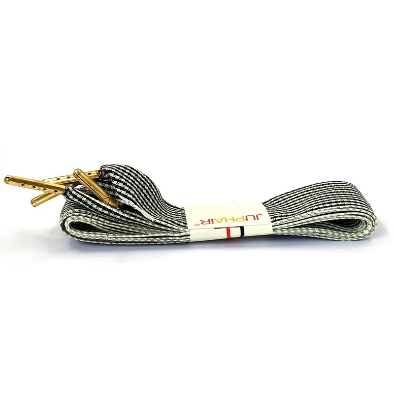 Juphair/недорогие цветные клетчатые шнурки в британском стиле с золотыми металлическими наконечниками, женские туфли на плоской подошве