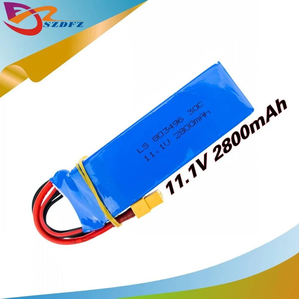 11.1v 2800mah 30C li-po battery For Cheerson CX-20 cx 20 rc quadcopter spare parts wholesale high quality | Игрушки и хобби