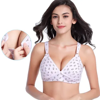 

Breastfeeding Maternity Nursing Bras Pregnant Women Lingerie Hot No Rims Front Closure Breast Feeding Bras Brassiere