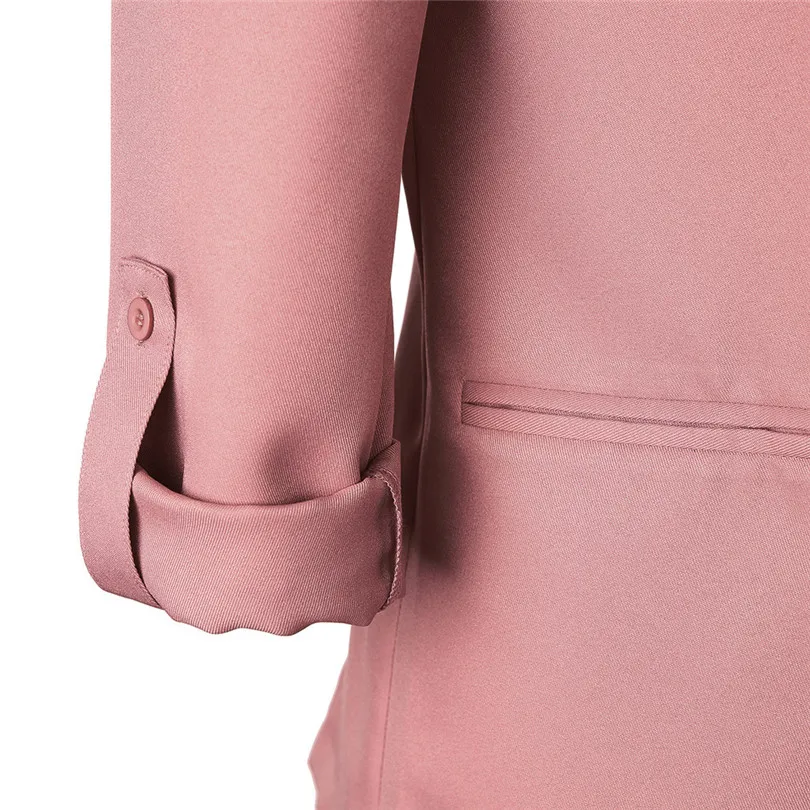 New Autumn Women Long Sleeve Blazer Open Front Short Fashion Cardigan Winter Coat Suit Jacket Outwear Work Office Coat (3)