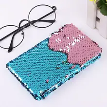 Creative Sequins Notebook Notepad Glitter Diary Memos Stationery Office Supplies Stationery 78 Sheets 80 sheets cute cartoon pet notebook creative cat crocodile notepad kawaii christmas gift office school daily memos notebook