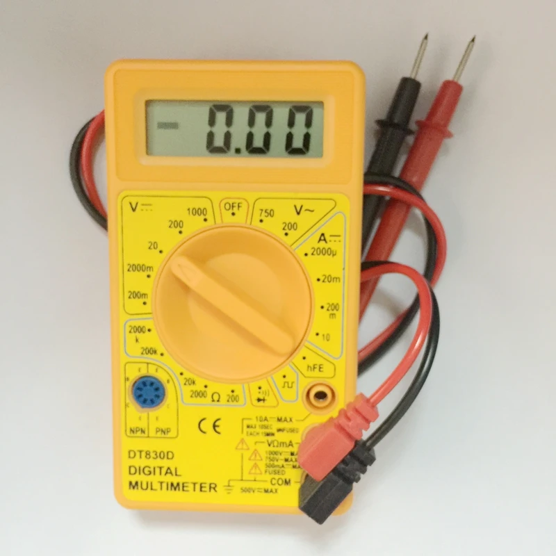 Digital LCD Multimeter AC DC Voltage Ampere Meter Voltmeter Ohmmeter