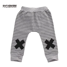 Отруби милый полосатый детские для маленьких мальчиков девочек плавки Монстр штаны, шаровары, леггинсы мультфильм прекрасный Повседневные штаны; одежда