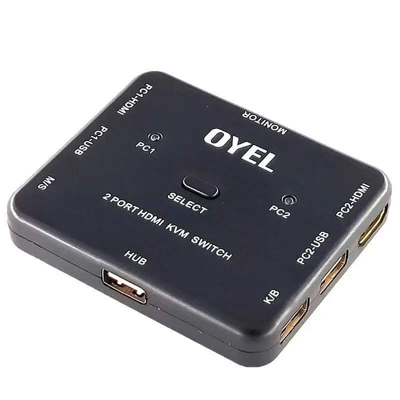 HDMI KVM переключатель 1 4 v коммутатор 2 порта шт обмен устройства для клавиатуры мышь