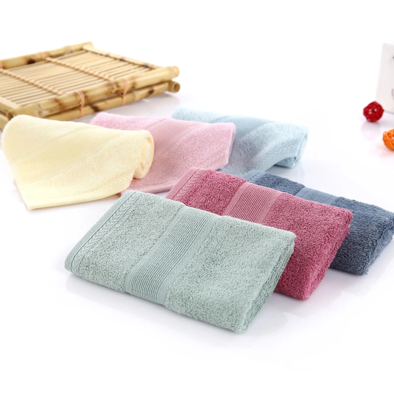 Квадратное полотенце для рук из бамбукового целлюлозного волокна детская мочалка чистый цвет 33*33 см водопоглощающая