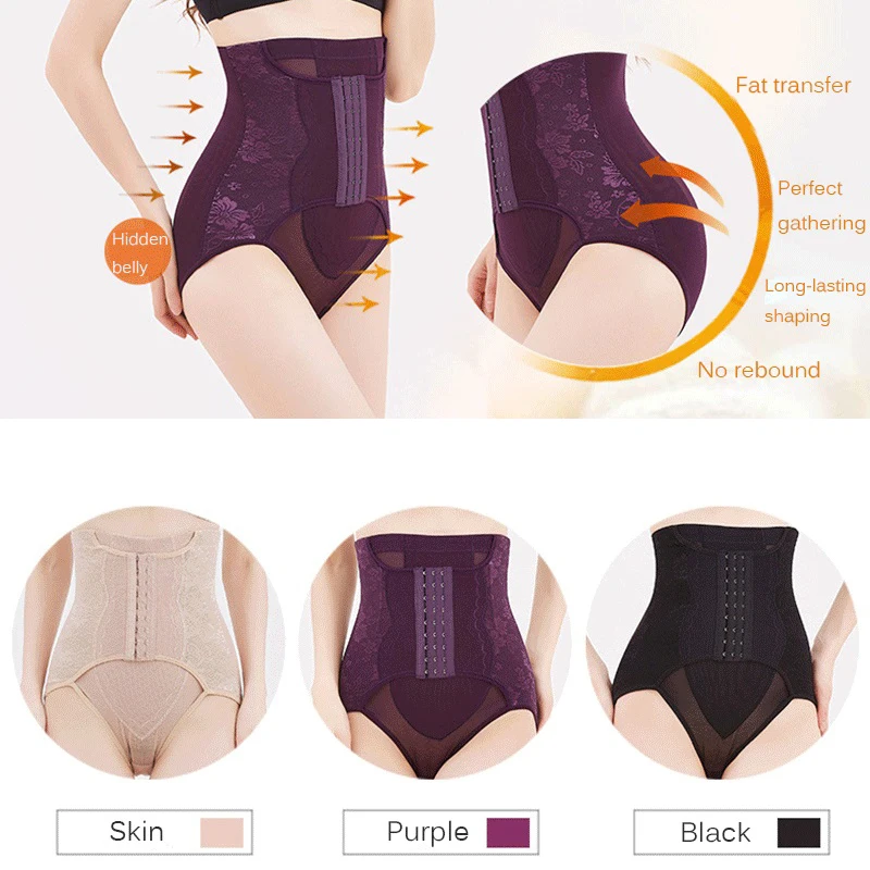 Высокая талия талии тренер животик Управление Body Shaper прикладом размера плюс