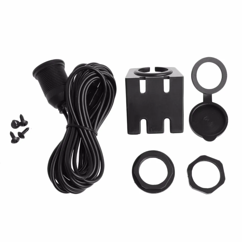 

Car 2M 3.5mm Dashboard Flush Mount USB 2.0 AUX Socket Extension Lead Panel Cable