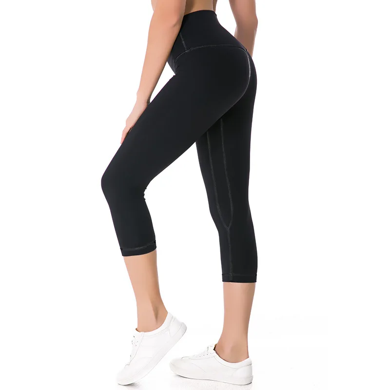 2018 NWT Eshtanga Women Sports Capris Yoga High Elastic Waist Solid Skinny Stretch Capris Leggings Size XXS-XL Free Shipping 2018 NWT Eshtanga Women Sports Capris Yoga High Elastic Waist Solid Skinny Stretch Capris Leggings Size XXS-XL Free Shipping