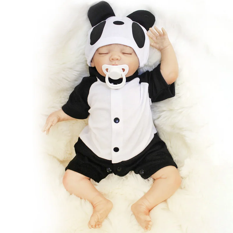 Реалистичные Силиконовые реборн Детские куклы спящий малыш кукла Bebe младенец