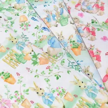 90*148 см Кролик Питер DIY ручной работы ткань, холст для пэчворка Ткани Швейные DIY скатерть для диванов