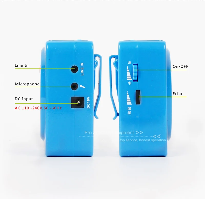 Bluetooth портативный голосовой усилитель микрофон Мегафон громкий динамик FM USB