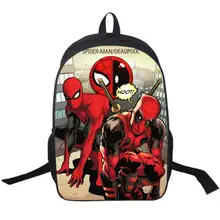 Comics Spiderman Deadpool Backpack For Teenager Girls Boys School Backpacks Children School Bags The Avengers Backpack Kids Bag