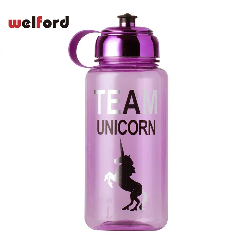 

1000ml Sports Water Bottle Tritan Tour sport bottle for water Unicorn Silver Electroplate drinkware Bike water bottle bpa free