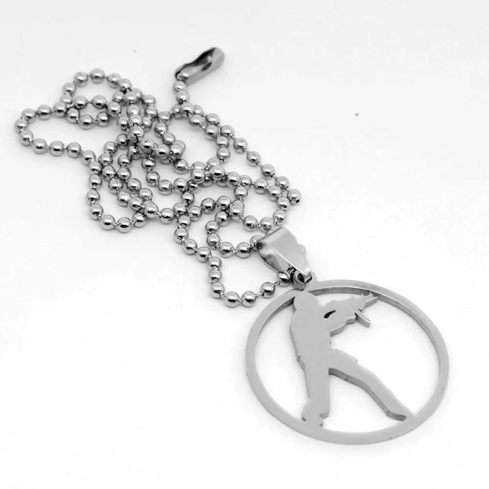 Ожерелье из нержавеющей стали Аниме игра CS Logo charm GO Counter Strike Symbol Round Global