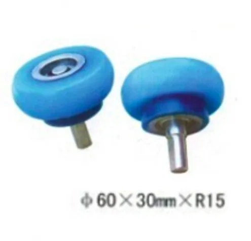 4PCS/LOT M10-60x30MxR15  Woodworking Wrapping Machine Silicon Rubber wheels Round Step Bearing Wheel