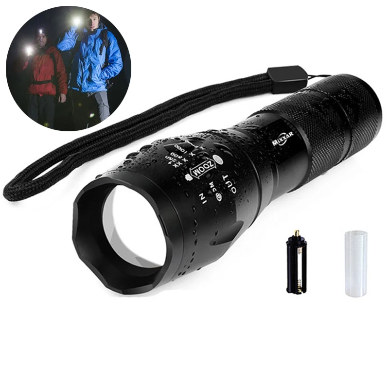 

LED Flashlights Powerful Waterproof LED Lamp Torch Lanternas Laser Pen Military Police Flashlight Torch