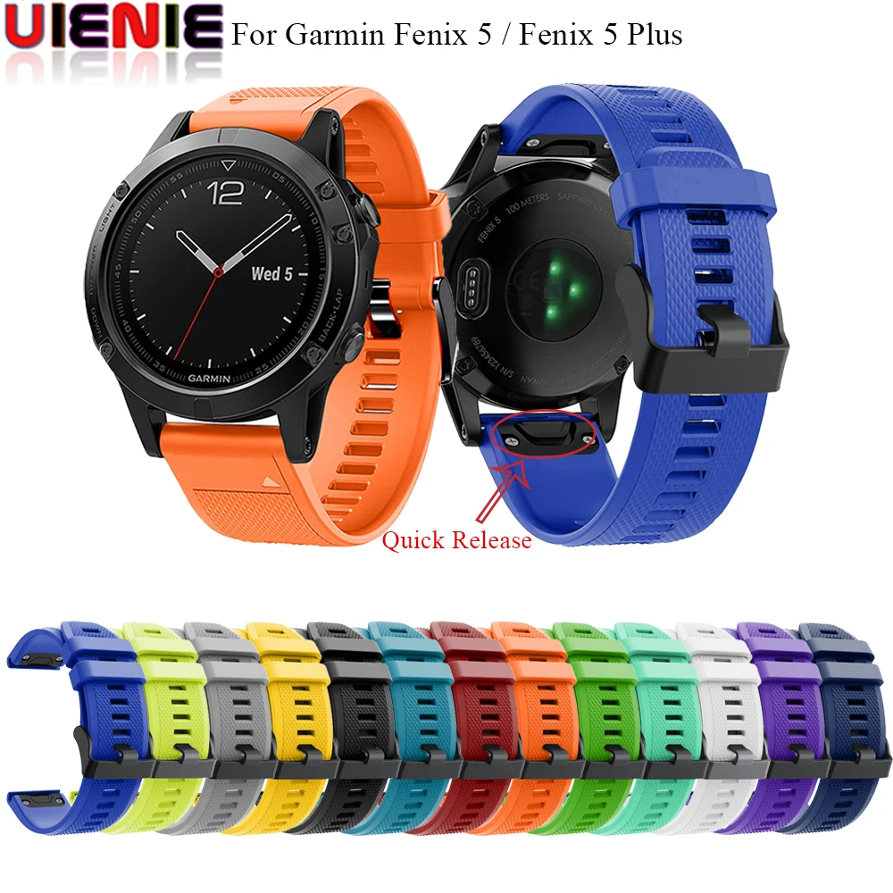 

for Garmin Fenix 5 /5plus/Forerunner 935/Approach S60 Quick fit 22mm bracelet Strap Silicone strap for garmin fenix 5 watch band