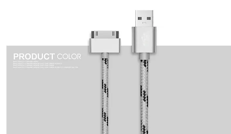 Usb-кабель SUPTEC для быстрой зарядки iPhone 4, 4S, 3g, S, 3g, iPad 1, 2, 3, iPod Nano touch, 30 Pin, адаптер для зарядного устройства, шнур для передачи данных