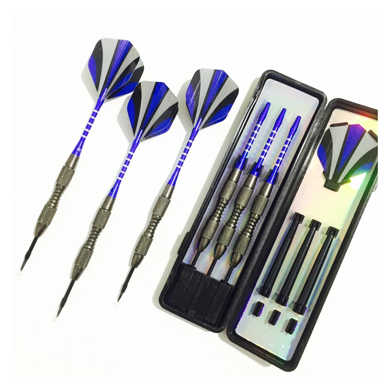 Darts Set 3 Boxed Metal Imitation Tungsten Steel Aluminum Rod Darts Needle Game Resistance Falling Flying Pin