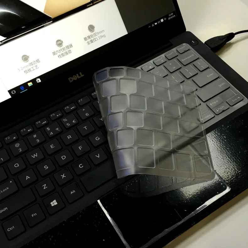 Новая силиконовая клавиатура для ноутбука, защита кожи для Dell XPS 15-9550 15-9560 XPS 15 9560 9550 15,6 дюйма