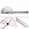 0-180 Degree Angle Ruler Adjustable Round Head Rotary Protractor Angle Finder Stainless Steel Measuring Tool ► Photo 2/6