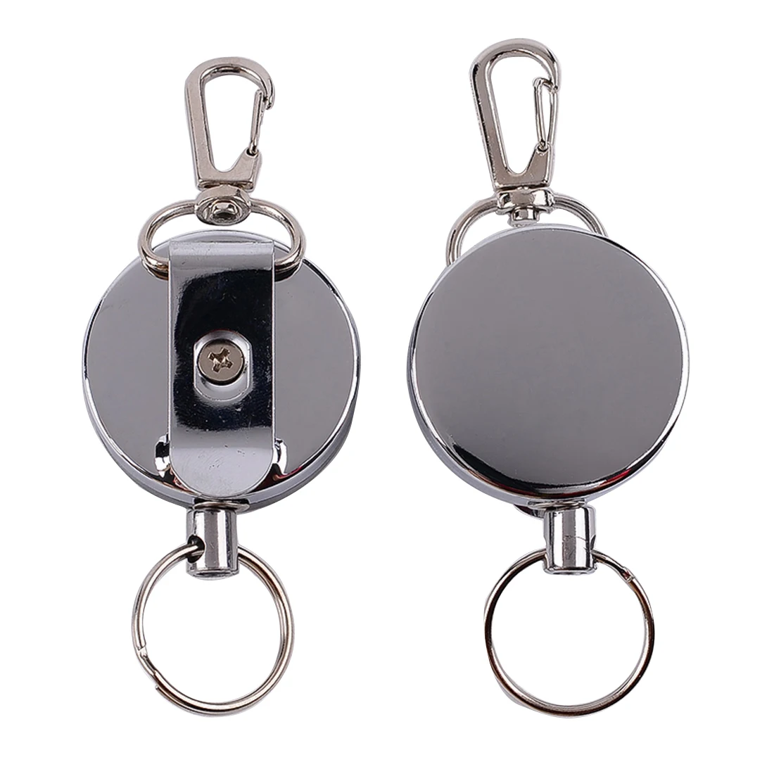 

Resilience Steel Wire Rope Elastic Keychain Sporty Retractable Alarm Key Ring Anti Lost Keychain Outdoor Camping Safety Buckle