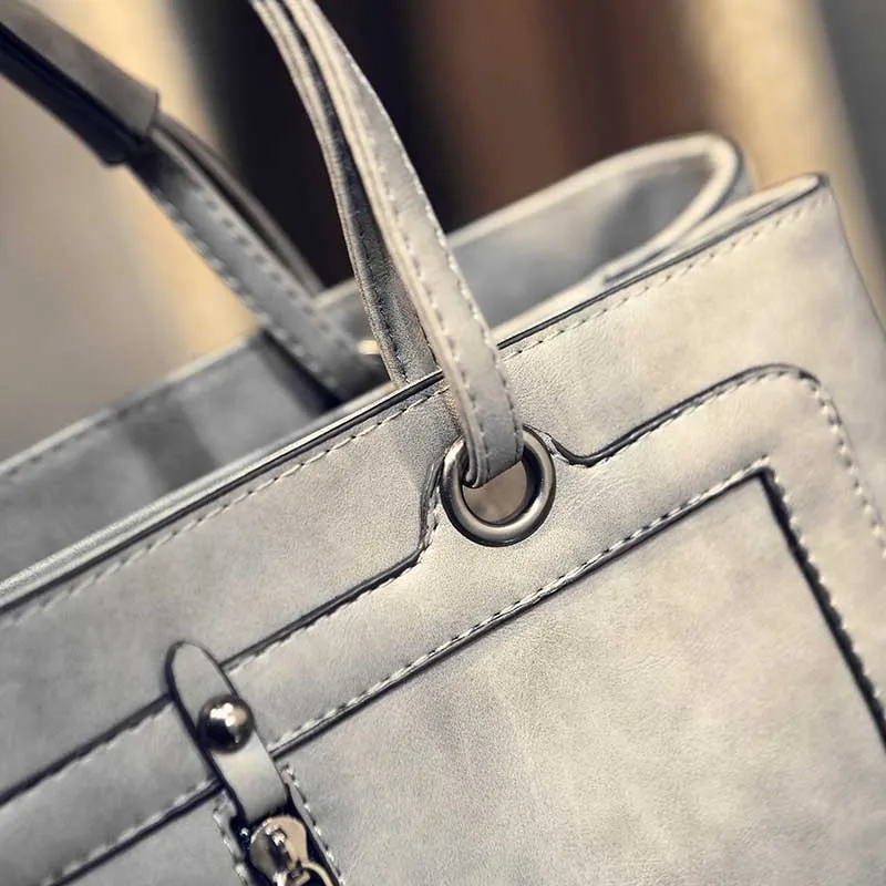 Fashion Women Leather Handbag Large Female Casual Shoulder Bag Vintage Travel Lady Bag Famous Exquisite Handle Bolsa SS7085 (1)