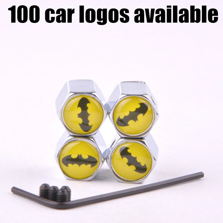 

Silver Color Alloy Anti Theft Dust Car Tire Valve Cap Auto Wheel Tyre Accessories Vehicle Styling CNYOWO