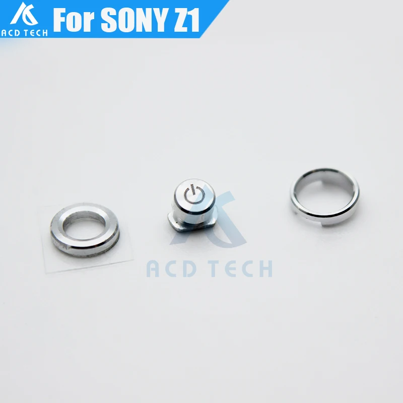 

Original New Power On Off Button Switch Key Circle Ring Headset Jack Ring 3 in 1 Full Set for Sony Xperia Z1 L39H
