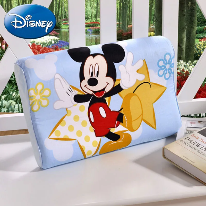 

Disney Mickey Sleep Memory Pillow Kids Cartoon Head Neck Protection Toddler Back Boy Girl Baby Pillows Newborn Cushions Bedding