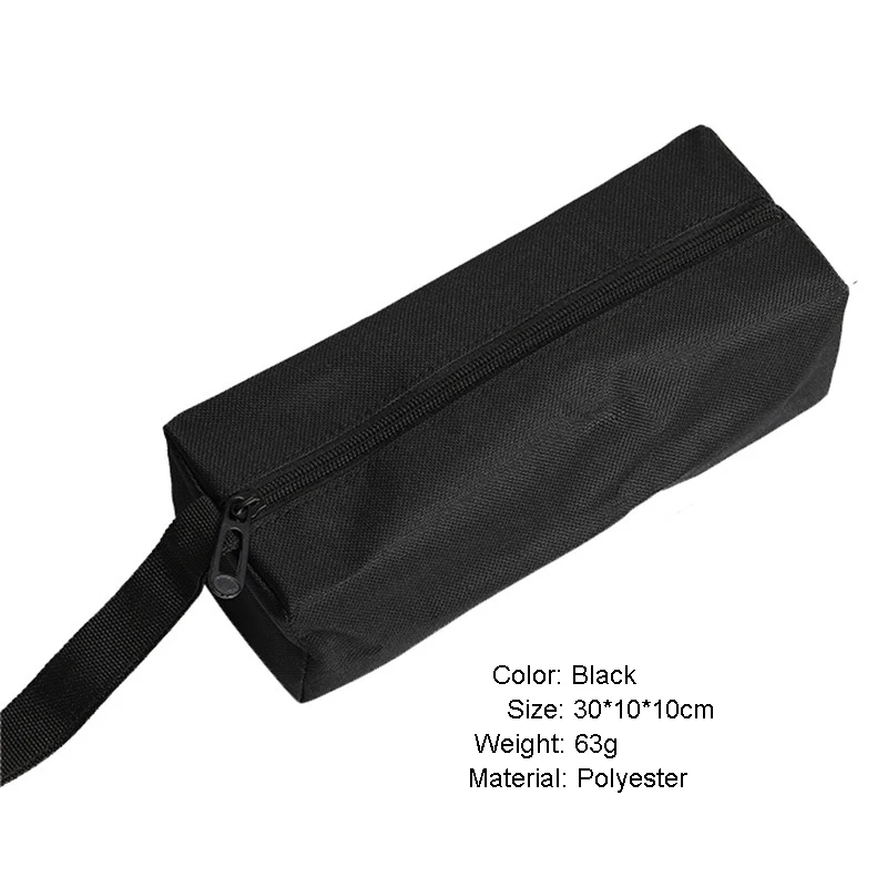 Urijk 1 шт. многофункциональная Холщовая Сумка для хранения ручных инструментов Водонепроницаемая фурнитура детали Органайзер сумка для отверток плоскогубцы сумка для инструментов - Цвет: Black