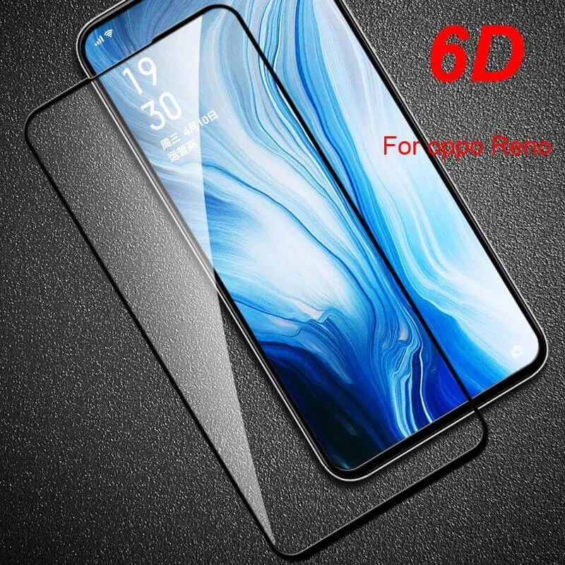 

2019 New 6D Tempered Glass For OPPO Reno Z 6.4 6.6 R19 K3 F11 pro Full Cover edge Protective Screen Protector For oppo R19 film