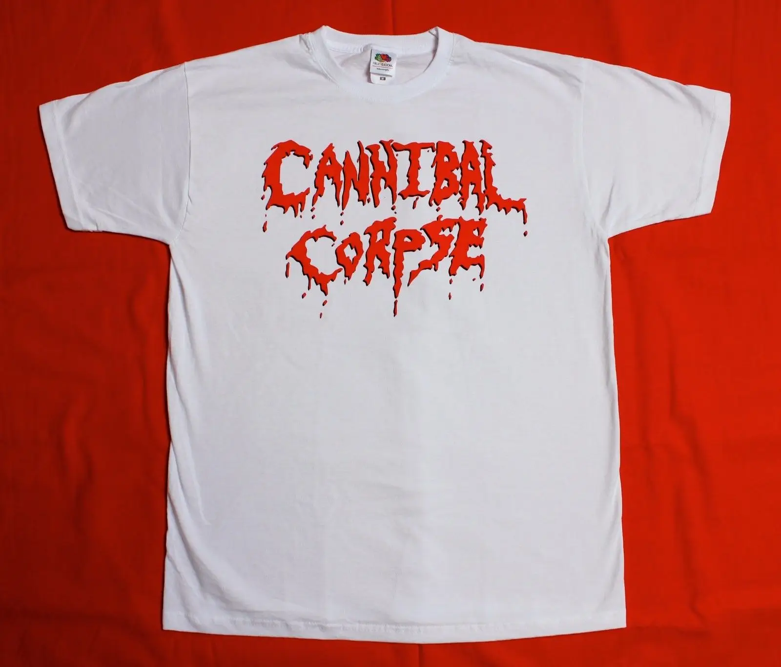 

CANNIBAL CORPSE LOGO DEATH METAL GRINDCORE CHRIS BARNES NEW WHITE T-SHIRT Print T Shirt Summer Style Top Tee