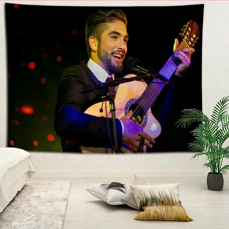 

Kendji Girac Tapestries Hanging cloth background wall covering bedroom renovation bed decoration tapestry custom logo
