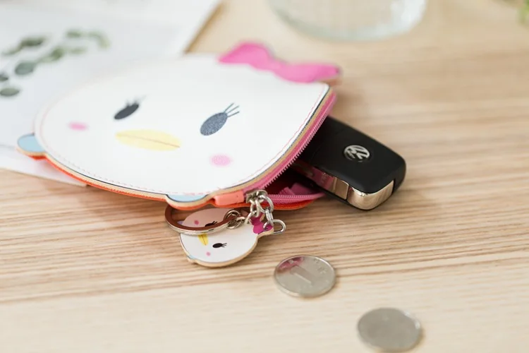 Disney children cartoon Coin purse Mickey Mouse lovely coin bag girl boy gift PU storage key pendant hand bag kid wallet