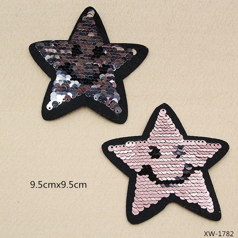 320pcs Flip Sequin Patch Change Color The Double Sided Sequins Star Stickers For Cloth DIY accessories | Дом и сад