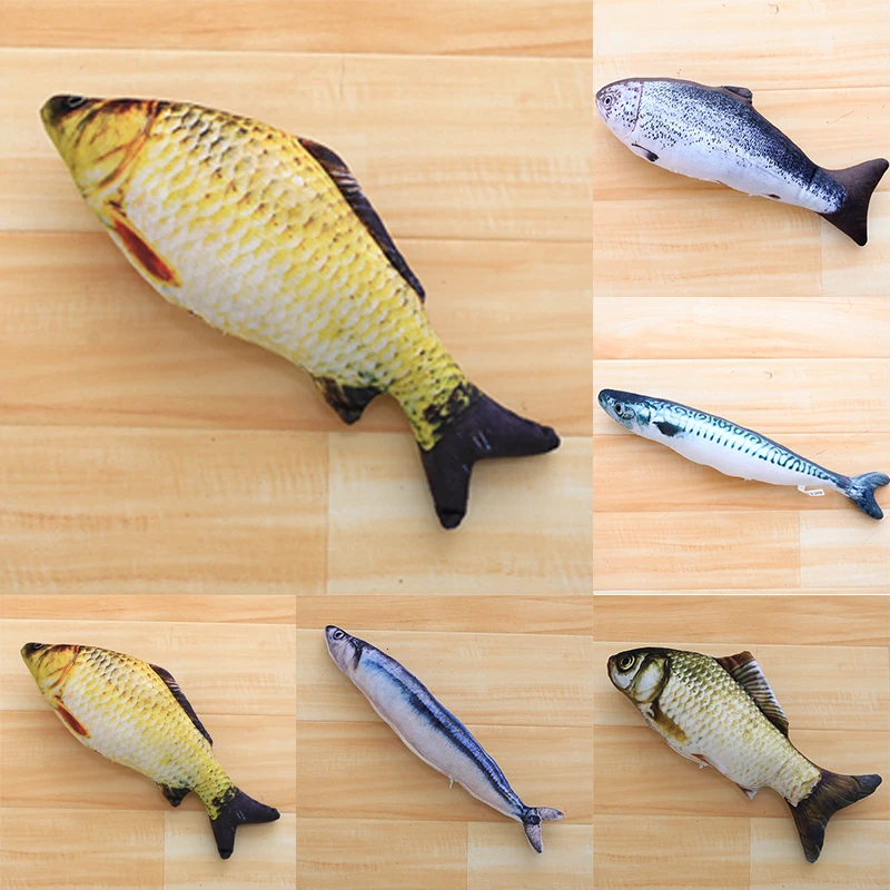 

Cute Favor Fish Toy Catnip Scratchboard Scratching Post Plush Stuffed Fish Fish Shape Toy For Dogs Product Supplies