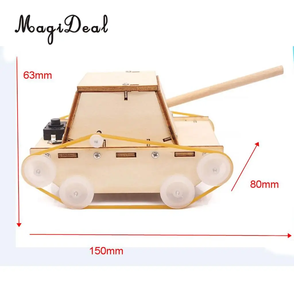 DIY Electric Motor Kids Educational Toy Car Robot Tank Motor Gadget Kit Model for Early Physical Learning Children Science Toys	