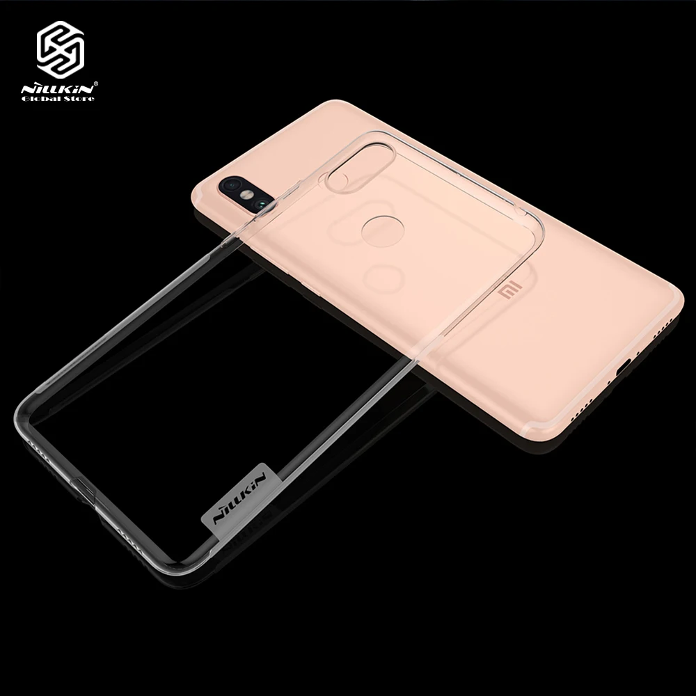 Nillkin Ультра Тонкий силиконовый чехол для Xiaomi Mi макс 3 задняя крышка корпуса Lite
