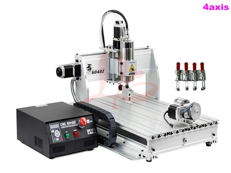 

Limit Switch LY CNC 6040 2.2kw 4 Axis engraving milling Machine for stone metal carving with USB port